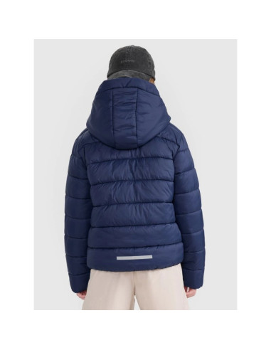 Kurtka puchowa z wypełnieniem syntetycznym dziecięca uniseks 4f 4fjraw25tdjau0804-31s