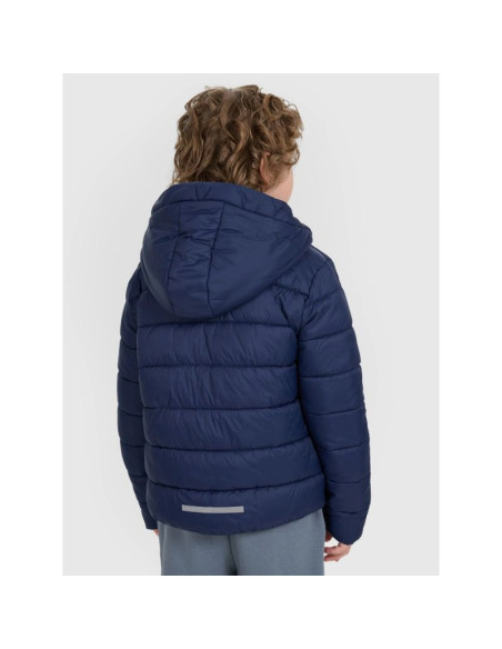 Kurtka puchowa z wypełnieniem syntetycznym dziecięca uniseks 4f 4fjraw25tdjau0804-31s