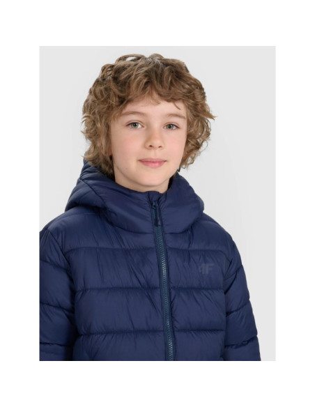 Kurtka puchowa z wypełnieniem syntetycznym dziecięca uniseks 4f 4fjraw25tdjau0804-31s