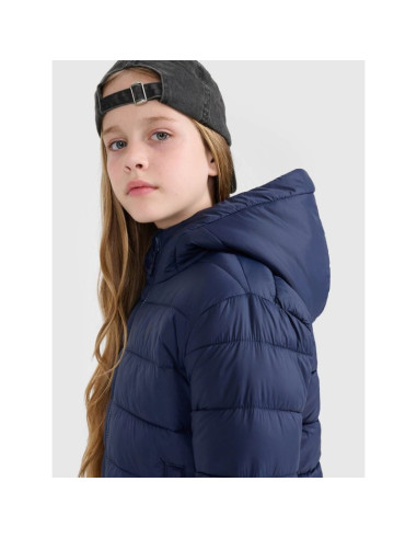 Kurtka puchowa z wypełnieniem syntetycznym dziecięca uniseks 4f 4fjraw25tdjau0804-31s