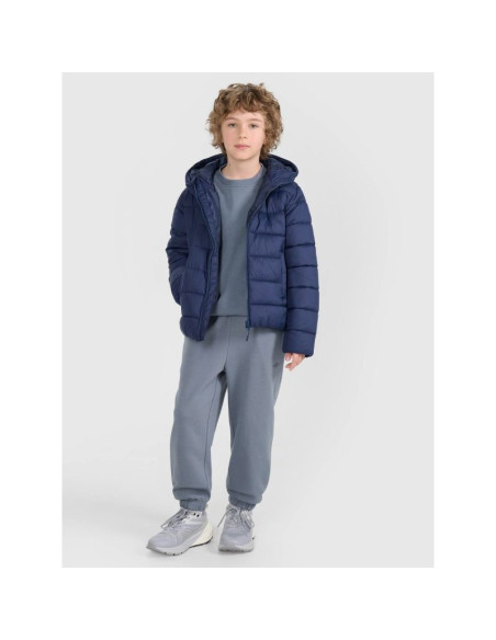 Kurtka puchowa z wypełnieniem syntetycznym dziecięca uniseks 4f 4fjraw25tdjau0804-31s