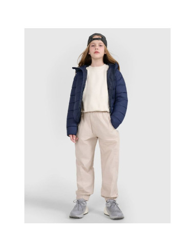 Kurtka puchowa z wypełnieniem syntetycznym dziecięca uniseks 4f 4fjraw25tdjau0804-31s