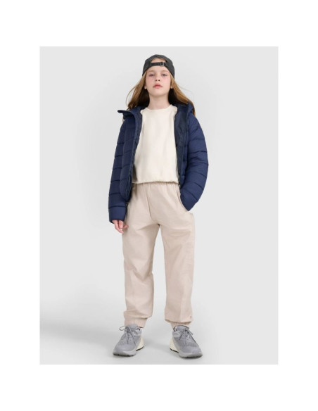 Kurtka puchowa z wypełnieniem syntetycznym dziecięca uniseks 4f 4fjraw25tdjau0804-31s