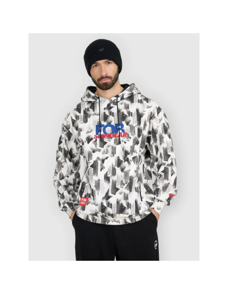 Bluza dresowa loose z kapturem męska 4f 4fraw25tswsm2569-91a