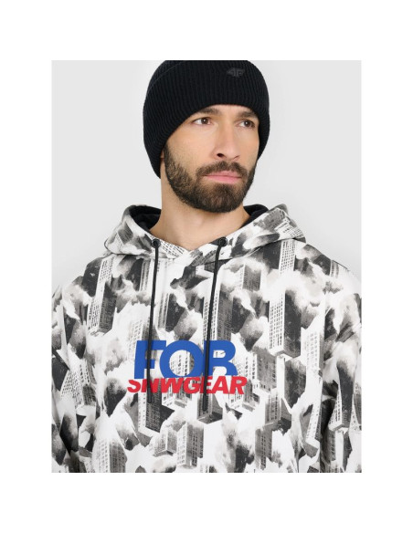 Bluza dresowa loose z kapturem męska 4f 4fraw25tswsm2569-91a