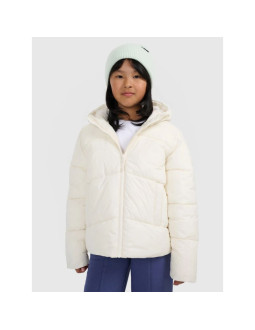 Kurtka puchowa z wypełnieniem syntetycznym dziewczęca 4f 4fjraw25tdjaf0825-10s