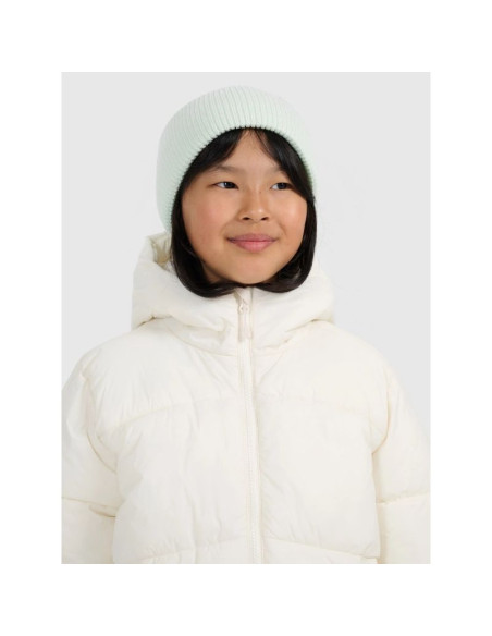 Kurtka puchowa z wypełnieniem syntetycznym dziewczęca 4f 4fjraw25tdjaf0825-10s