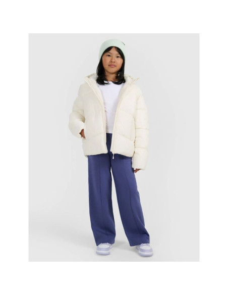 Kurtka puchowa z wypełnieniem syntetycznym dziewczęca 4f 4fjraw25tdjaf0825-10s