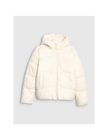 Kurtka puchowa z wypełnieniem syntetycznym dziewczęca 4f 4fjraw25tdjaf0825-10s