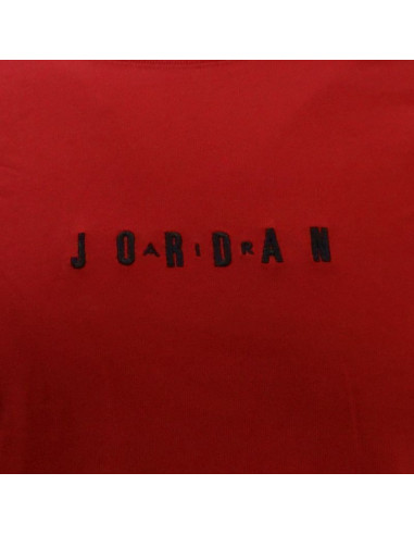 Koszulka sportowa t-shirt męski air jordan jumpman embroidered air crew czerwona - dm3182-689