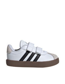 Buty dla dzieci adidas vl court 3.0 skateboarding biało-szare id9157