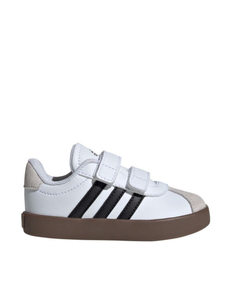 Buty dla dzieci adidas vl court 3.0 skateboarding biało-szare id9157