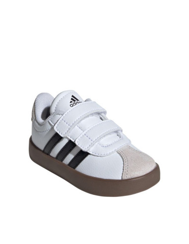 Buty dla dzieci adidas vl court 3.0 skateboarding biało-szare id9157