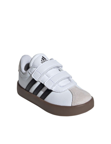 Buty dla dzieci adidas vl court 3.0 skateboarding biało-szare id9157