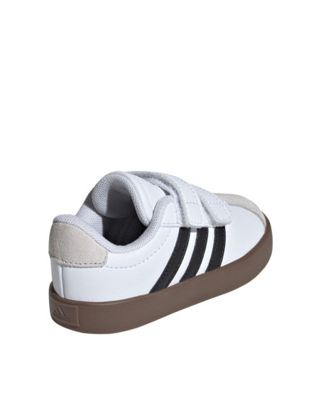 Buty dla dzieci adidas vl court 3.0 skateboarding biało-szare id9157