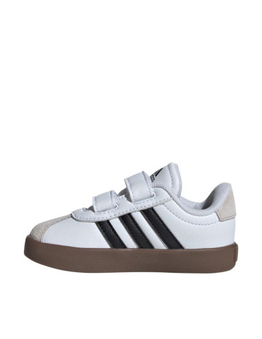 Buty dla dzieci adidas vl court 3.0 skateboarding biało-szare id9157