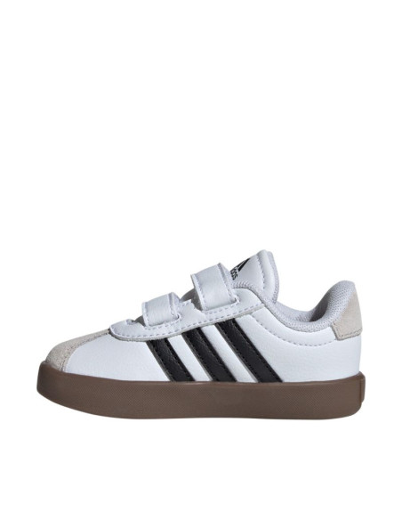 Buty dla dzieci adidas vl court 3.0 skateboarding biało-szare id9157