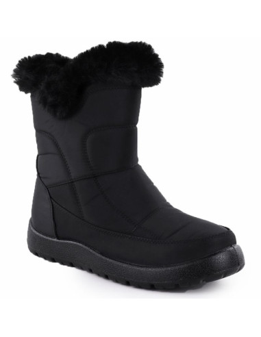 Śniegowce damskie płaskie ocieplane czarne potocki ki24322