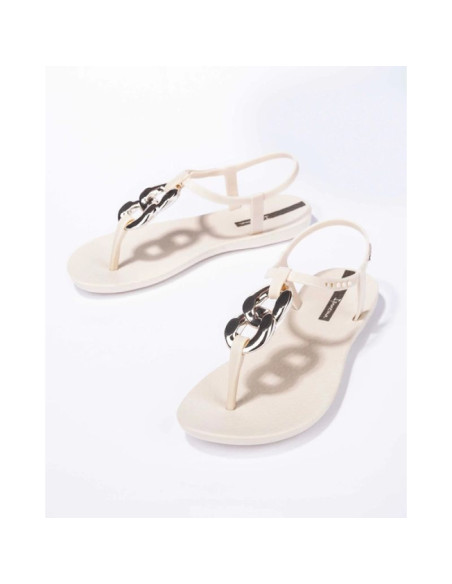 Ipanema sandal class sandały japonki damskie modne lekkie beżowe
