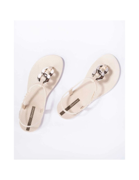 Ipanema sandal class sandały japonki damskie modne lekkie beżowe