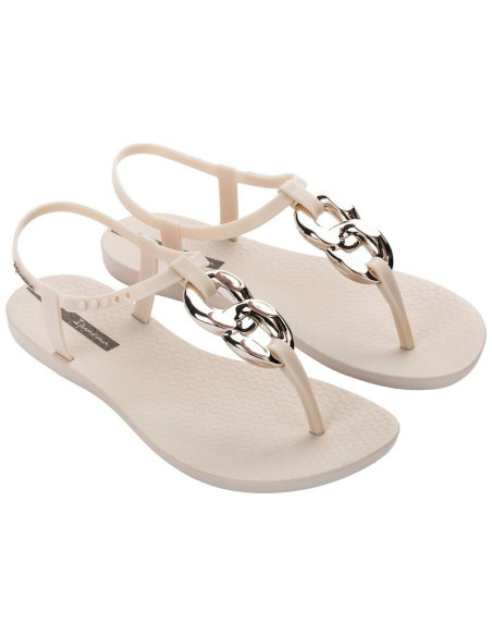 Ipanema sandal class sandały japonki damskie modne lekkie beżowe
