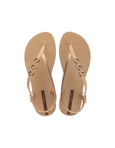 Ipanema sandal class sandały japonki damskie beżowe ze złotym