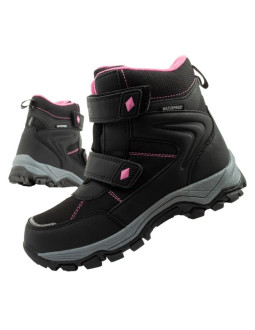 Lee cooper buty zimowe śniegowce dziecięce wodoodporne ocieplane czarne