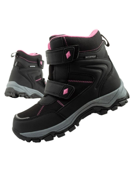 Lee cooper buty zimowe śniegowce dziecięce wodoodporne ocieplane czarne