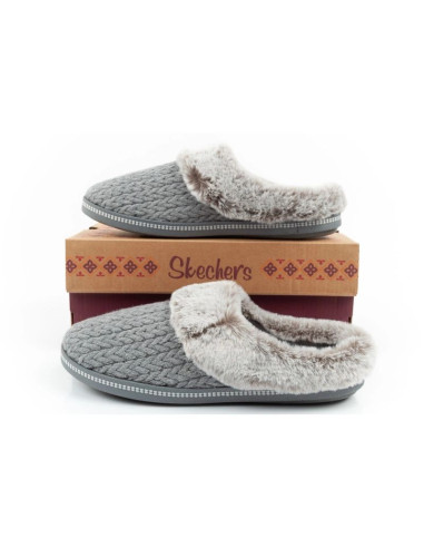 Skechers kapcie damskie cozy campfire laczki ocieplane modne