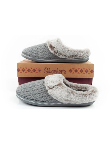 Skechers kapcie damskie cozy campfire laczki ocieplane modne