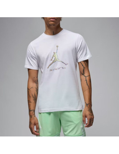 Koszulka męska air jordan sport men's dri-fit t-shirt biała - hq7984-100