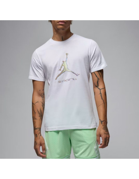Koszulka męska air jordan sport men's dri-fit t-shirt biała - hq7984-100