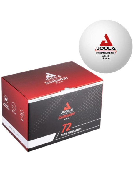 Piłeczki do tenisa stołowego joola tournament 3 gwiazdki 72szt białe