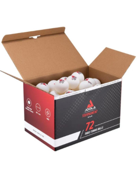 Piłeczki do tenisa stołowego joola tournament 3 gwiazdki 72szt białe