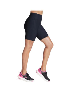 Skechers go flex rib high waisted 8 inch bike short sh32-blk czarne l 2