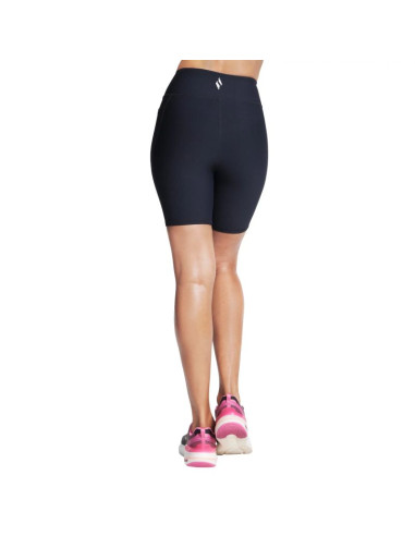 Skechers go flex rib high waisted 8 inch bike short sh32-blk czarne l