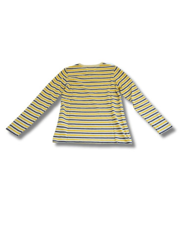 Koszulka z długim rękawem wood wood kim off-white/yellow stripes - 10235409-2323-stripes