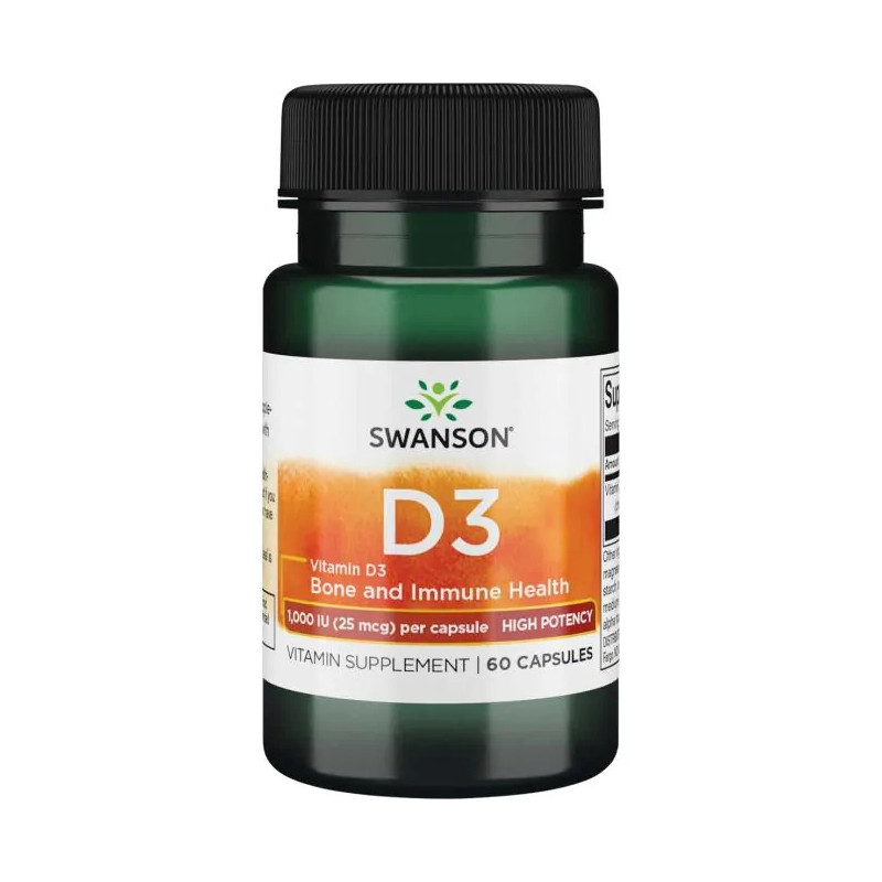 Vitamin D3 1000 IU 25 mcg (60 kaps.)