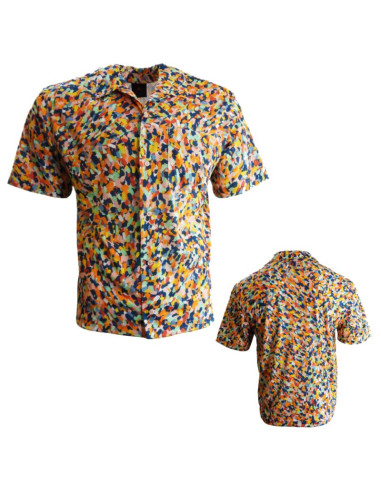 Koszulka męska kolorowa na lato jordan essentials poolside top multi-color - fn4641-622