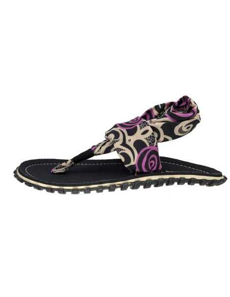 Gumbies - damskie japonki slingback - black swirls