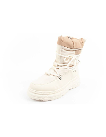 Lee cooper buty sportowe damskie zimowe trekkingowe ocieplane beżowy kremowy