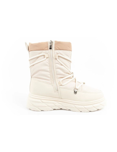 Lee cooper buty sportowe damskie zimowe trekkingowe ocieplane beżowy kremowy