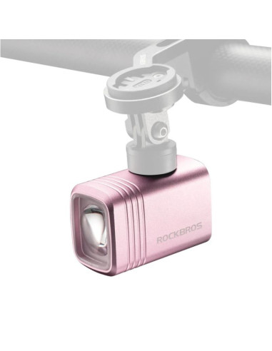 Rockbros lampka rowerowa przednia 1000lm różowa