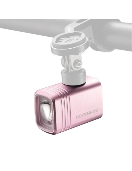 Rockbros lampka rowerowa przednia 1000lm różowa