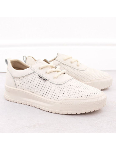 Skórzane sneakersy damskie na koturnie czarne sergio leone pb236-s