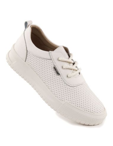 Skórzane sneakersy damskie na koturnie czarne sergio leone pb236-s