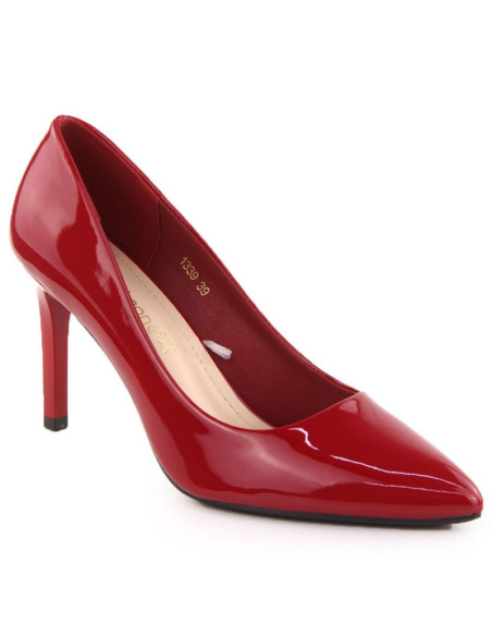 Skórzane sneakersy damskie na koturnie czarne sergio leone pb236-s