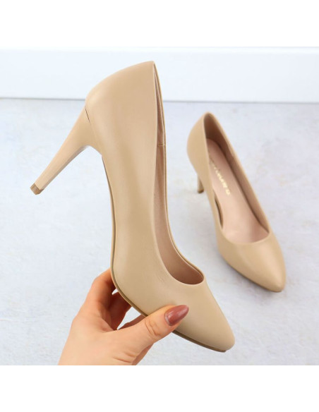 Czółenka szpilki coffe sergio leone 1396