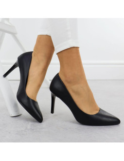 Czółenka szpilki czarne sergio leone 1339 2