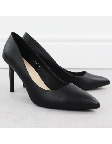 Czółenka szpilki czarne sergio leone 1339